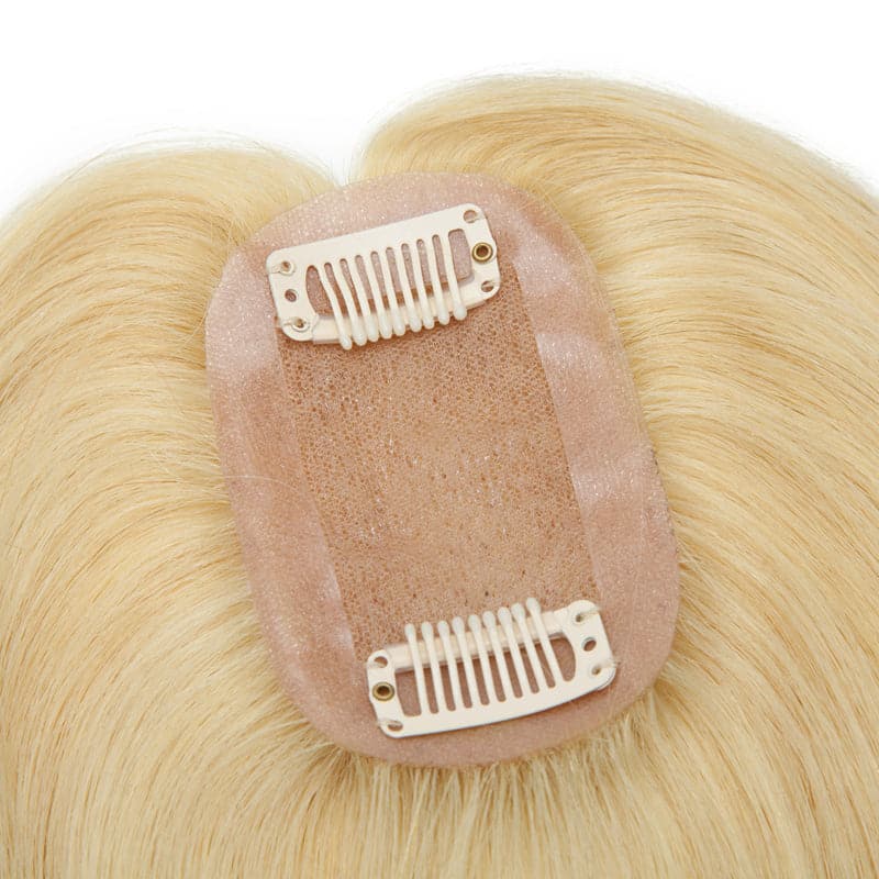 silk base human hair toppers
