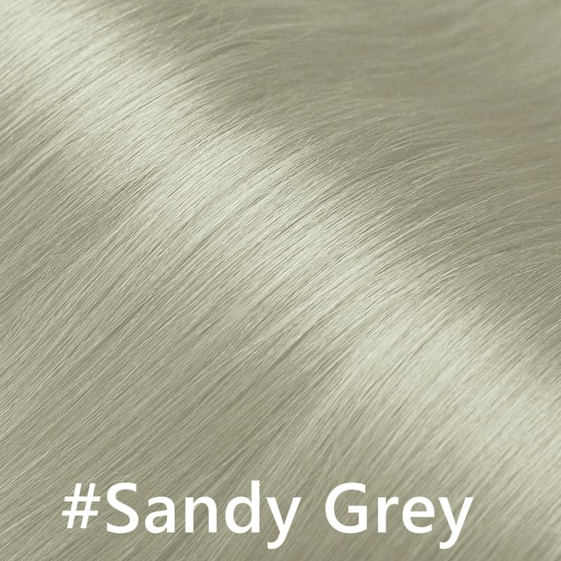 Grey Human Hair Color Swatch - Grey & Mixed Grey Series E-LITCHI Hair