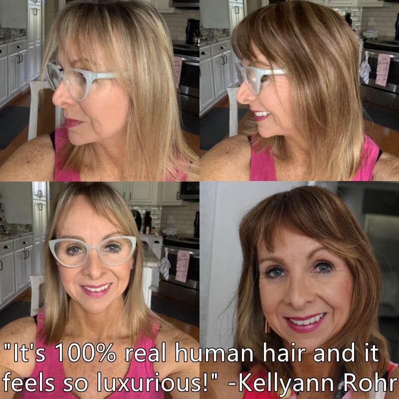 human hair topper
