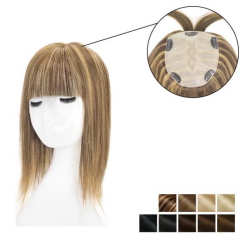 How To Quickly And Easily Style Your Human Hair Topper With Bangs
