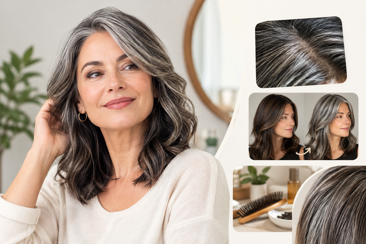 How to Make Salt and Pepper Hair Look