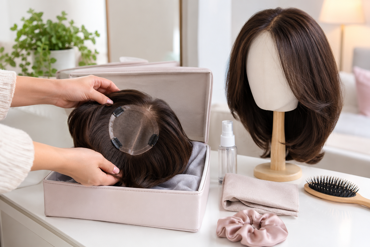 How to Store a Human Hair Topper