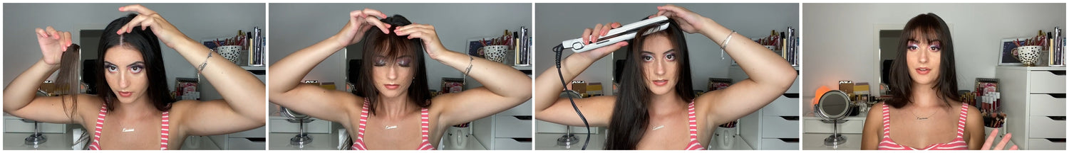 How To Wear Our Human Hair Bangs?