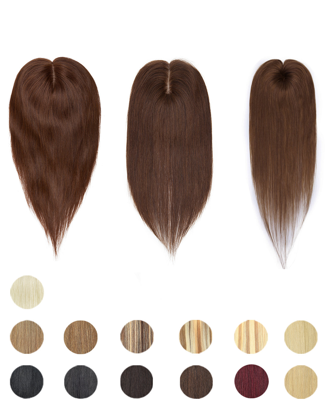 10x12 cm Silk Base Human Hair Toppers