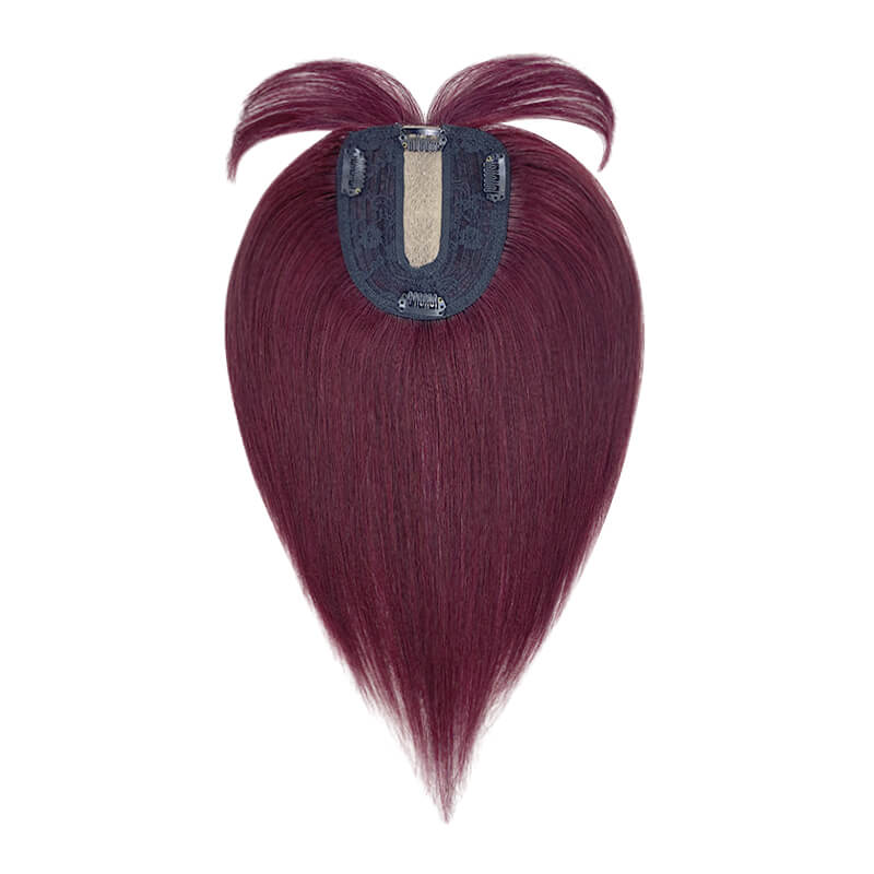 burgundy hair topper