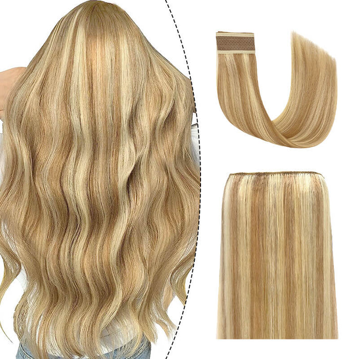 Halo Human Hair Extensions For Thin Hair Full Volume All Shades