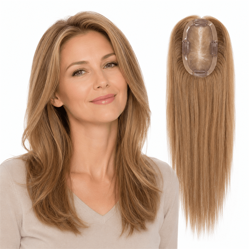 human hair top piece
