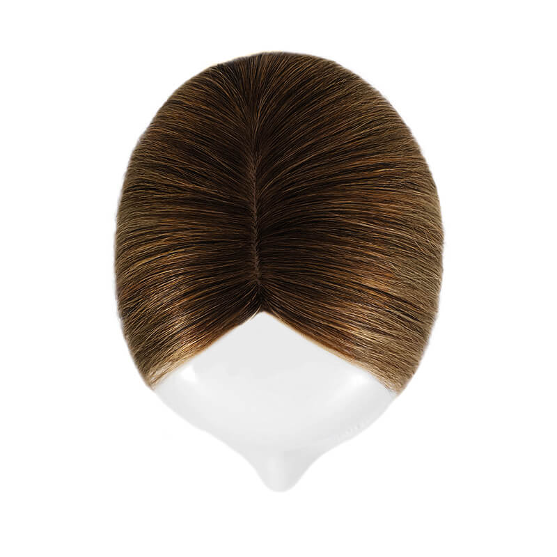 Susan ︳Wavy Human Hair Topper For Thinning Crown 10*12cm Silk Base Blonde Ombre E-LITCHI