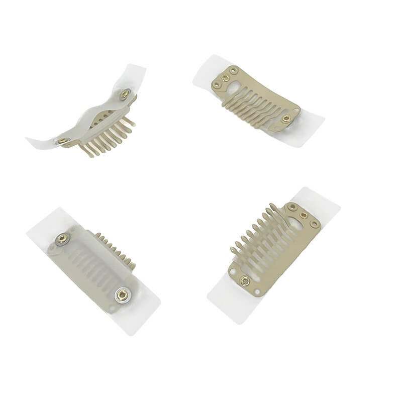 Seamless PU Snap Clips for Hair Toppers Toupees & Wigs