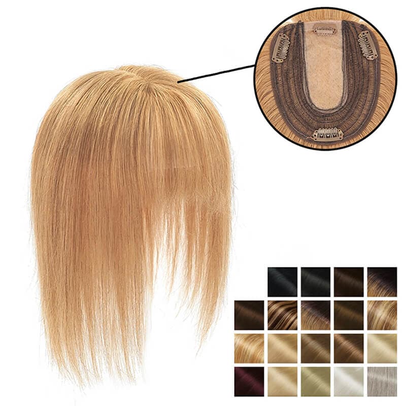 Susan ︳Human Hair Topper With Bang For Women, 6-20", 10*12cm Base All Shades