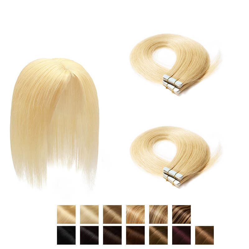 human hair tape in extensions