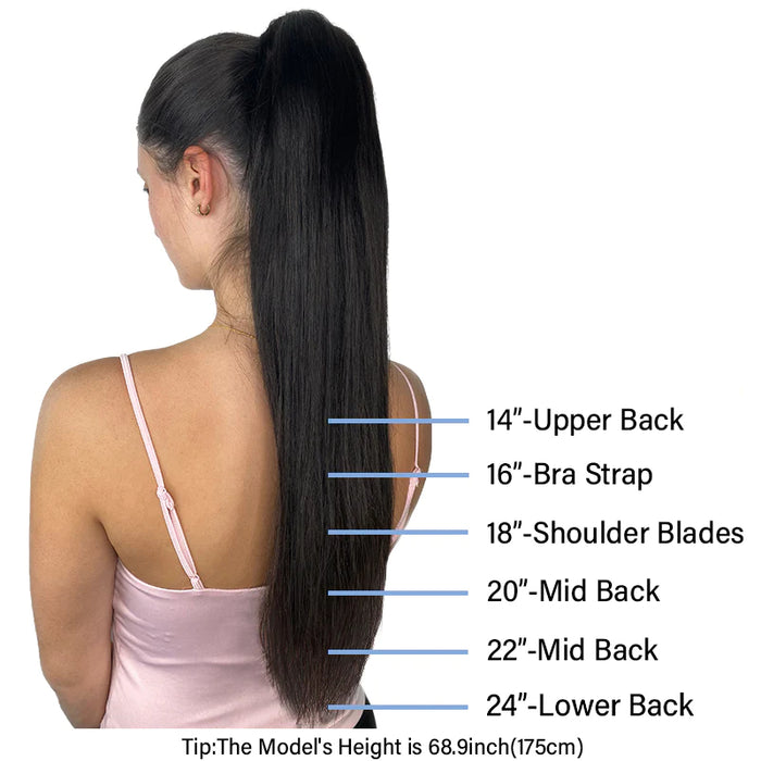 Hair Extensions & Ponytail Size Guide | E-Litchi