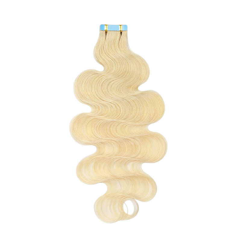 Blonde Wavy Tape Ins 2 Pack 40pcs Bundle For More Volume E-LITCHI® Hair