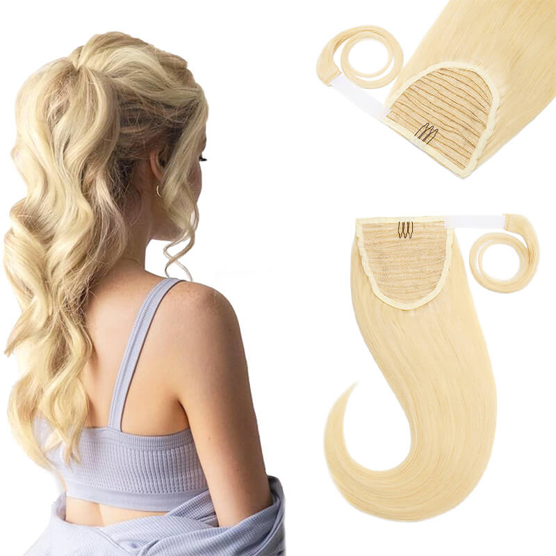 Wrap Around Hairpiece in Blonde Shade