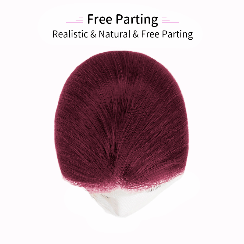 Dahlia Toppers For Hair | Red Toppers For Hair | E-LITCHI Hair