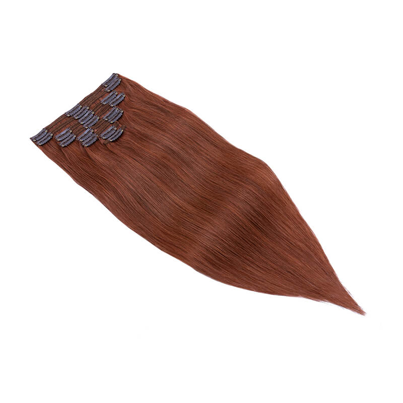 auburn clip in hair extensions