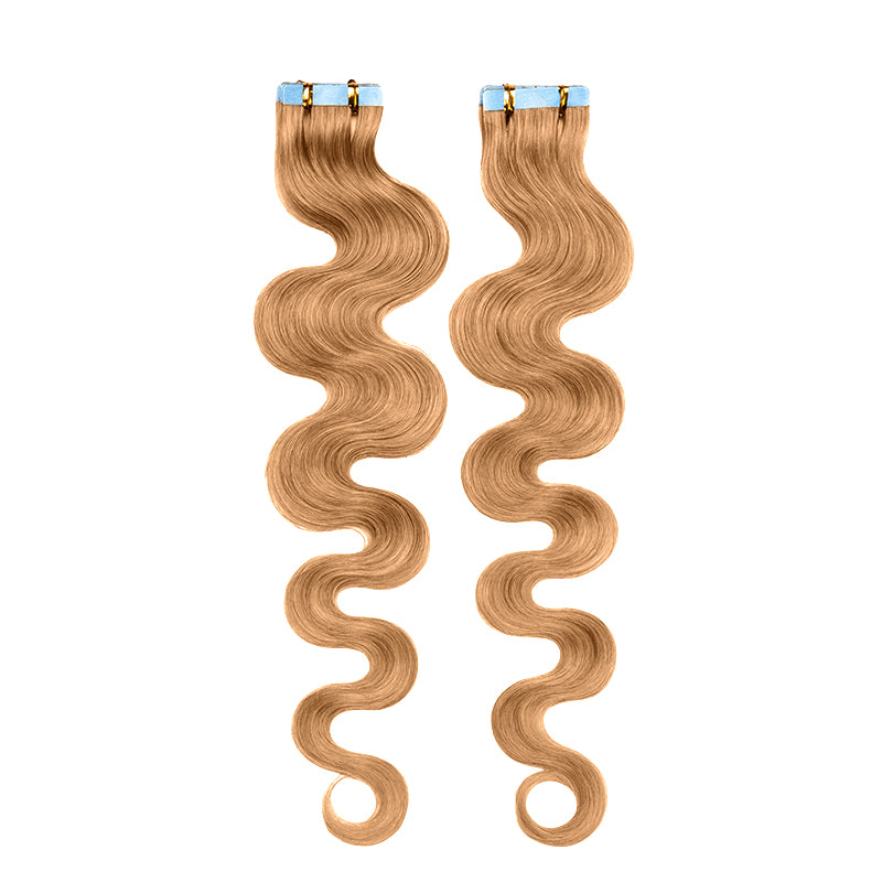 Blonde Invisi Tape 20pcs Wavy Hair Extensions E-LITCHI® Hair