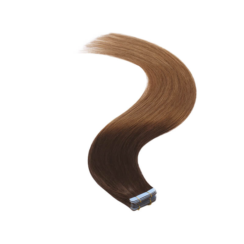 Ombre Tape In Human Hair Extension 20pcs Natural Straight