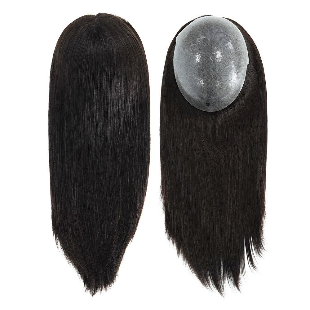 Patchs de cheveux en dentelle 2x2 pouces, remplacement pour l'alopécie areata