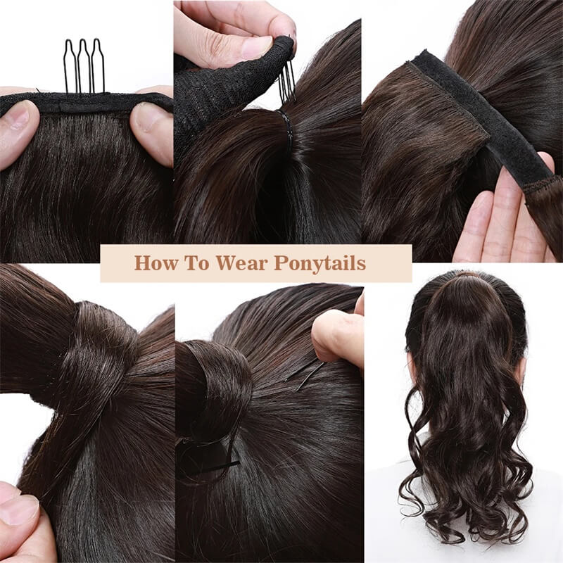 Body Wave Ponytail | Wrap Around Ponytail | E-LITCHI Hair