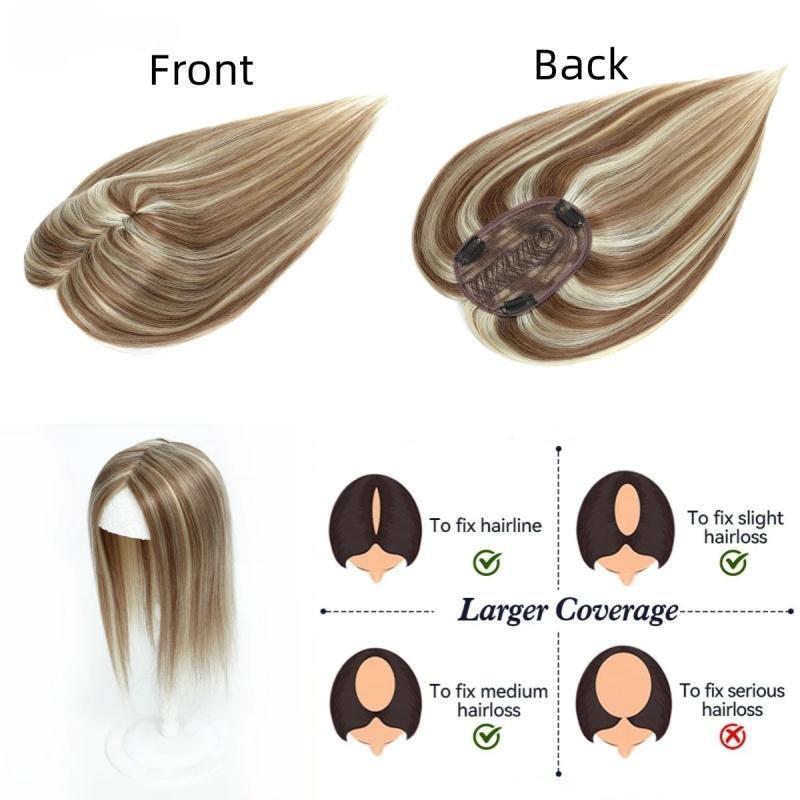 Invisible Human Hair Topper 7*10cm Base 10–18 Inch Natural Look
