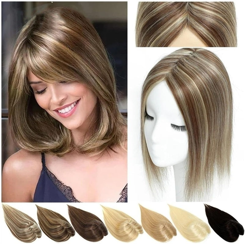 Invisible Human Hair Topper 7*10cm Base 10–18 Inch Natural Look