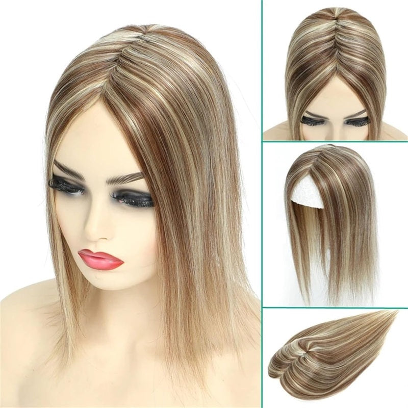 Invisible Human Hair Topper 7*10cm Base 10–18 Inch Natural Look