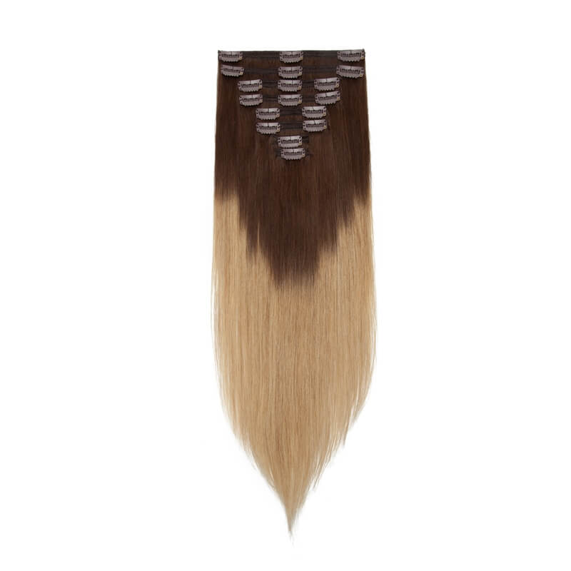 Ombre Straight Clip-On Hairpieces