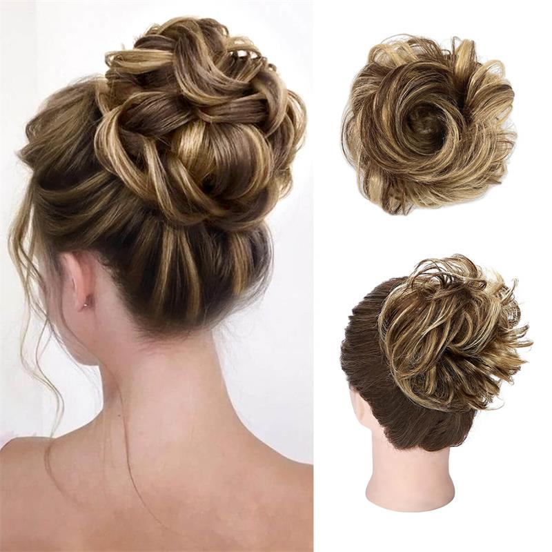 Messy bun hairstyles