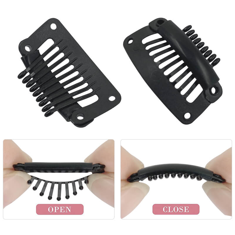 Plastic Snap Clips for Hair Extensions & Wigs