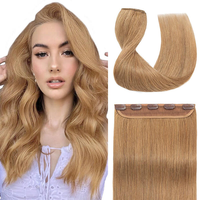 E-litchi Clip In Hair Extensions Human Hair | Single Piece