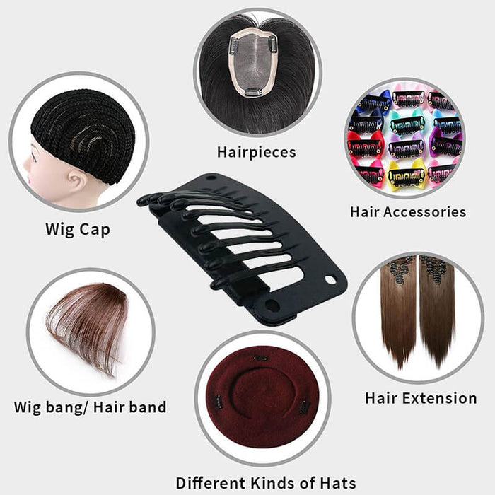 Clips For Extensions Plastic Snap Clips for Hair Extensions & Wigs | E-Litchi