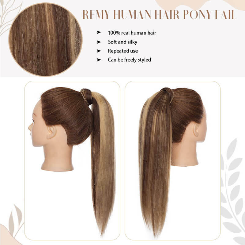 Easy-to-Wear Human Hair Tail