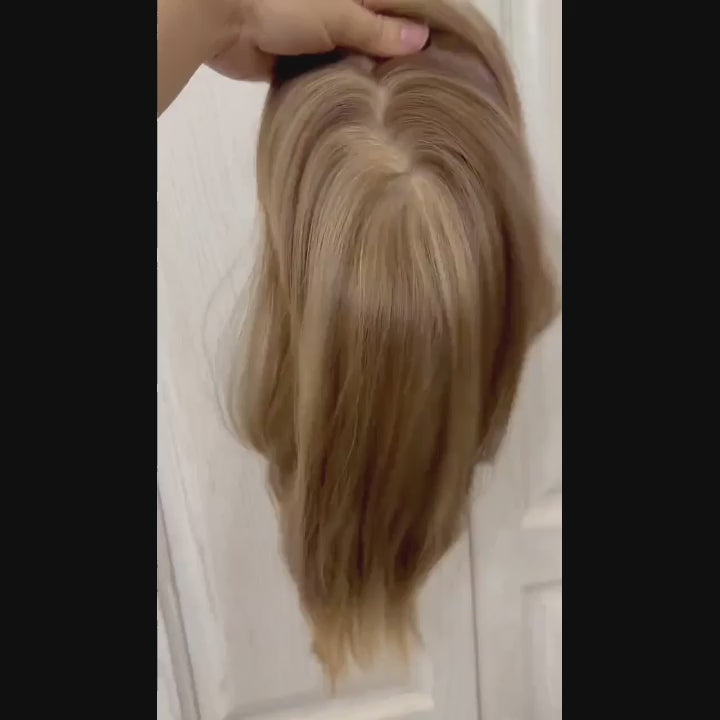 remy human hair topper for women