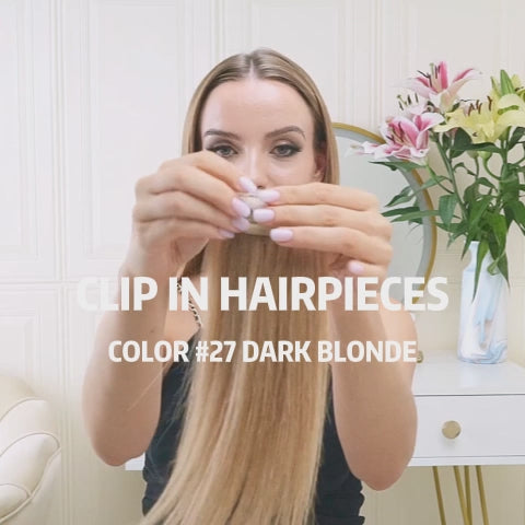 Best Human Hairpieces Clip | Hairpieces Hair Clip | E-LITCHI Hair