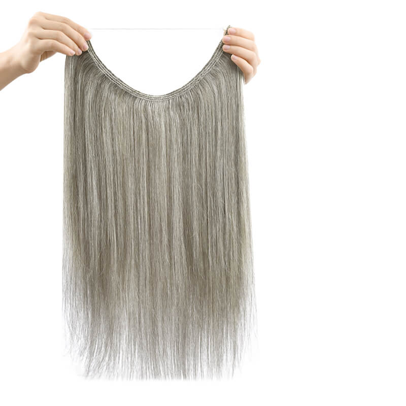 salt and pepper hair extensions
