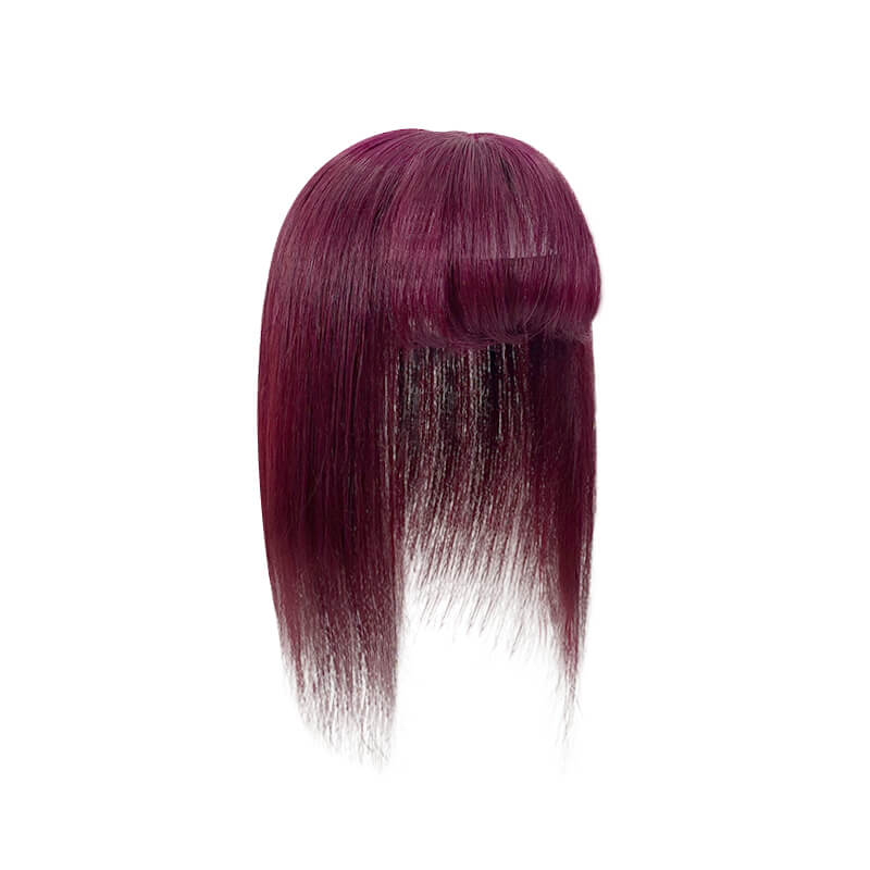 burgundy hair topper