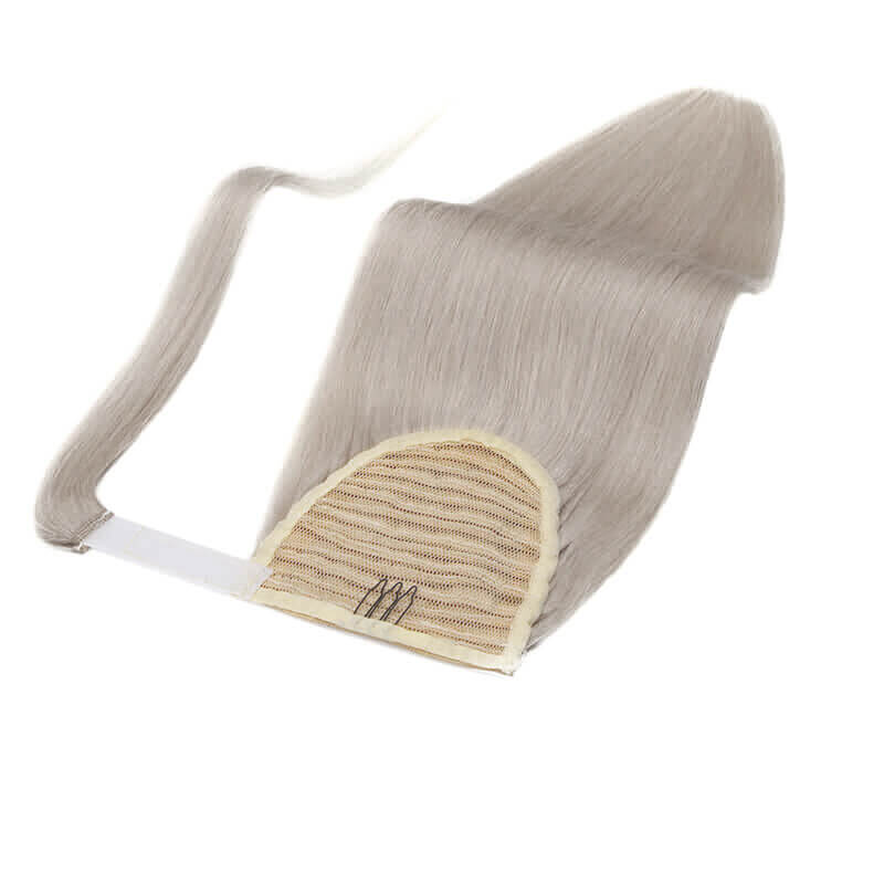 gray ponytail hairpiece