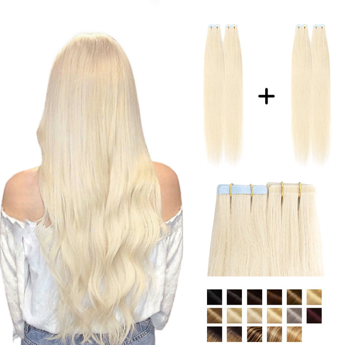 Straight Tape Ins 2 Pack 40pcs Bundle For More Volume All Shades