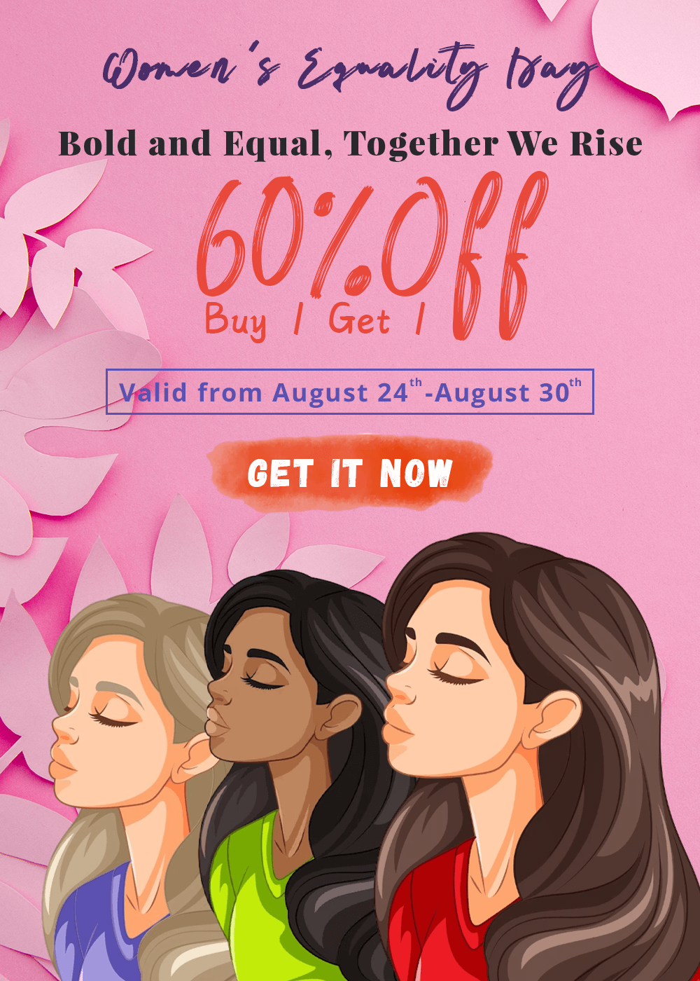 bold and equal, together we rise