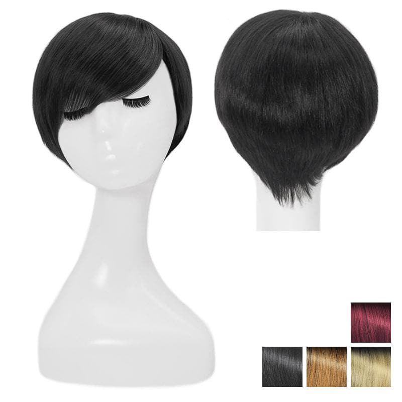 human hair short wigs