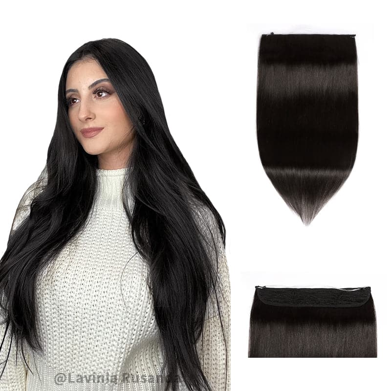 Black Halo Human Hair Extension Full Volume E-LITCHI® Hair