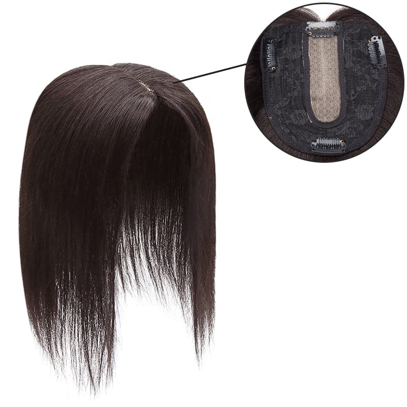 Susan ︳Dark Brown Human Hair Topper For Women Thinning Crown 10*12cm Silk Base E-LITCHI