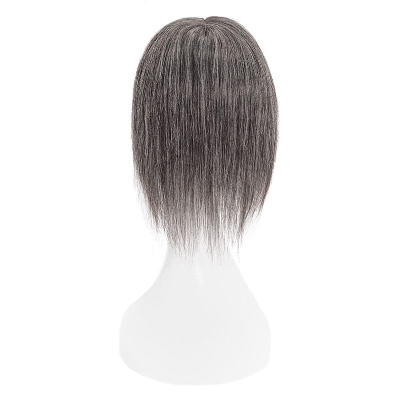 grey hair with black highlights