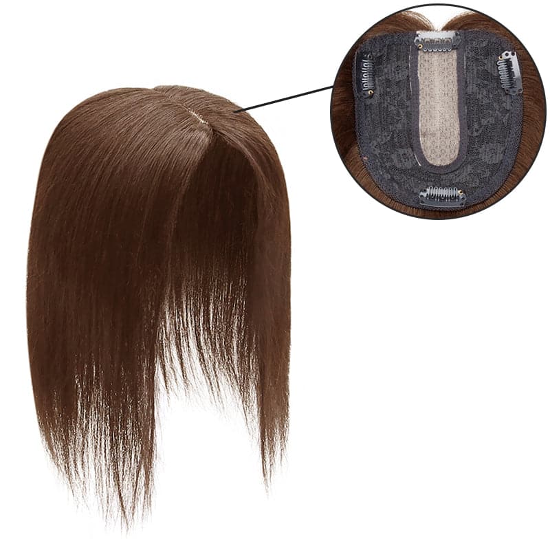 Susan ︳Medium Brown Human Hair Topper For Women Thinning Crown 10*12cm Silk Base E-LITCHI