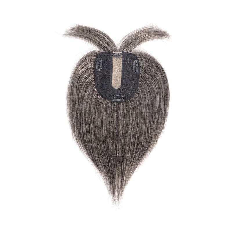 short mixed gray human hair wigs