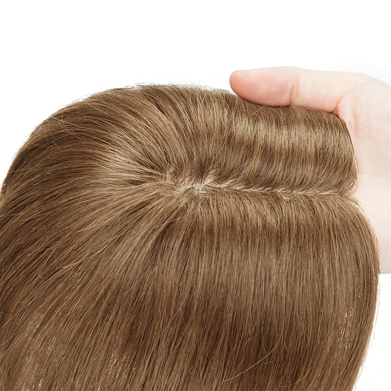 Susan ︳Light Brown Human Hair Topper For Women Thinning Crown 10*12cm Silk Base E-LITCHI