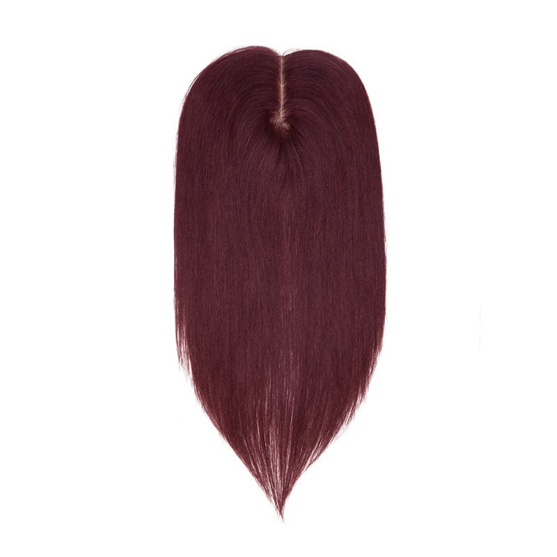 Susan ︳Wine Red 10*12 Base Human Hair Topper E-LITCHI