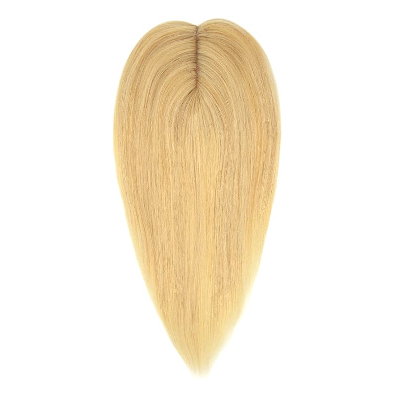 Susan ︳Natural Blonde Human Hair Topper For Women Thinning Crown 10*12cm Silk Base E-LITCHI