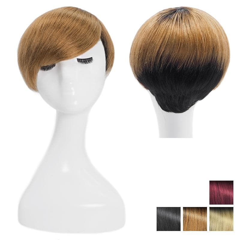 human hair short wigs